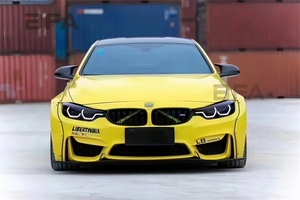 Kit de carrocería ancha estilo LB <span class=keywords><strong>para</strong></span> BMW Serie 4 M4 F82 F83: Labio delantero, faldones laterales, difusor trasero y guardabarros anchos. - Product Image 2