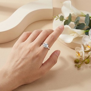 Anillo <span class=keywords><strong>de</strong></span> Plata <span class=keywords><strong>de</strong></span> Ley 925 Personalizado al por Mayor, Anillo <span class=keywords><strong>de</strong></span> Circonita Naranja Chapado en Oro para Mujer, Joyería <span class=keywords><strong>de</strong></span> Compromiso y <span class=keywords><strong>Boda</strong></span> - Product Image 3