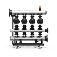 H-type 3 inch plastic automatisch filtratiesysteem voor landbouw, terugspoel irrigatie, automatische zelfreinigende schijffilter 130