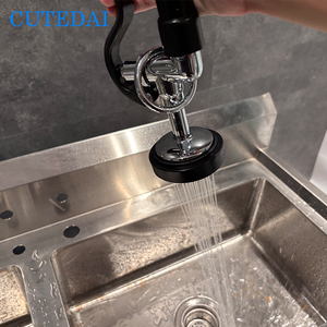47&quot; Height Brass Deck Mount <strong>Kitchen</strong> Sink <strong>Faucet</strong> Pull-Down Pre-Rinse <strong>Sprayer</strong> Commercial Grade for Hotel Restaurant Industries - Product Image 6