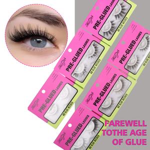 Pestañas Postizas Autoadhesivas Reutilizables de Marca Privada, Novedad de 2025, Pestañas de Seda, Pestañas de Visón Sintético, Pestañas en Tira, Sin Pegamento - Product Image 2
