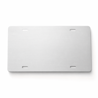 Plaque d'immatriculation de voiture décorative en alliage d'aluminium de qualité supérieure, résistante à la rouille et aux intempéries, avec trous pré-percés, ajustement universel personnalisé
