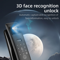 Qleung Hot Sale 3D Gezichtsherkenning Tuya Wifi met Videogesprekken Digitale Vingerafdruk Kaartcode Slimme Deurvergrendeling
