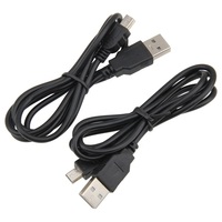 Cable USB-A Mini USB 2.0, Velocidad de Transferencia de 480 Mbps, Conectores Niquelados, Negro, para Teléfonos Móviles, Bancos de Energía, Cámaras, Computadoras