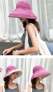 Chapeau Bob Réversible en Coton et Lin à Large Bord pour Femme, 58-60 cm, Printemps-Été-Automne, Idéal pour les Activités de Plein Air et les Complexes Hôteliers - Vente en Gros - Product Image 3