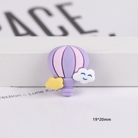 Dessin animé château résine breloques ballon épingle à cheveux montre tasse Patch Bracelet coque de téléphone résine artisanat résine accessoires pour la décoration