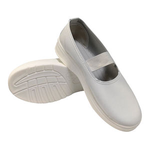 ALLESD Chaussures <span class=keywords><strong>de</strong></span> travail en PU <span class=keywords><strong>de</strong></span> sécurité antistatique à bande élastique respirante pour femmes pour salle blanche - Product Image 2