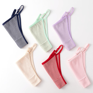 <span class=keywords><strong>Perizoma</strong></span> sottile con fibbia regolabile con <span class=keywords><strong>fascia</strong></span> elastica Sexy mutandine da donna più biancheria intima <span class=keywords><strong>a</strong></span> vita bassa da donna <span class=keywords><strong>a</strong></span> righe Szie - Product Image 2