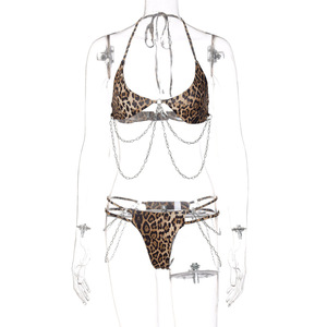 Traje <span class=keywords><strong>de</strong></span> Baño Bikini Sexy con Estampado <span class=keywords><strong>de</strong></span> Leopardo para Mujer, Diseño Nuevo <span class=keywords><strong>de</strong></span> Moda 2022 - Product Image 6