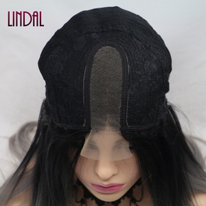 Parrucche Lace Front con Onde Naturali per Donne di Colore, <span class=keywords><strong>Parrucca</strong></span> <span class=keywords><strong>Lunga</strong></span> Senza Colla con Attaccatura Naturale Pre-Pizzicata e Baby Hair - Product Image 5
