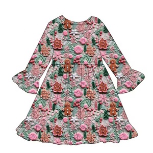 Pyjama de Noël personnalisé Babylovey pour toute la famille, <span class=keywords><strong>robe</strong></span> en tissu de bambou doux, vêtements de nuit pour mère et <span class=keywords><strong>fille</strong></span> pour les fêtes - Product Image 3