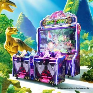 Nouveau jeu de tir d'arcade intérieur à quatre joueurs, simulation de tir à monnayeur, Dinosaures en guerre, récompenses de loterie - Product Image 3