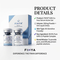 Poudre lyophilisée de peptides de cuivre bio, essence de rétinol et oligopeptides, sans parabène, hydratante, anti-rides, lissante, de luxe