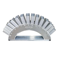 Supports de mortiers pour feux d'artifice en alliage d'aluminium, 15 tirs, pour coquilles de spectacle en forme d'éventail de 2 pouces