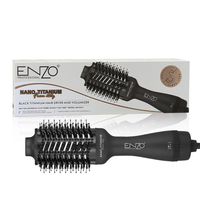 ENZO Logo personnalisé professionnel multifonctionnel Blowout Revlon One Step sèche-cheveux brosse Volume d'air chaud brosse sèche-cheveux peigne