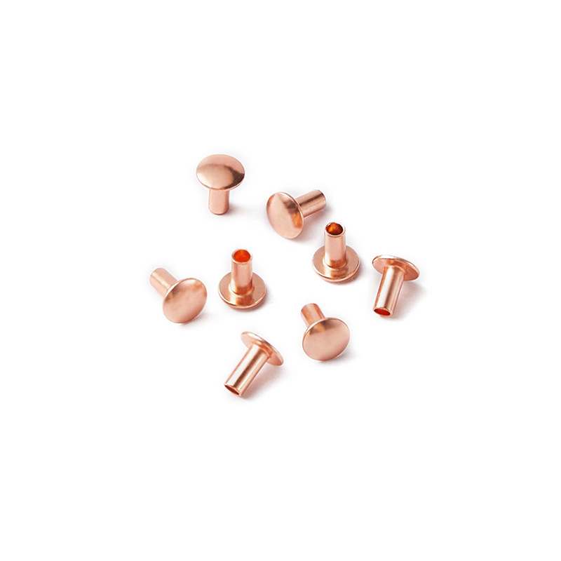 Профессиональные заклепки на заказ круглые медные заклепки с плоской головкой полые трубчатые заклепки