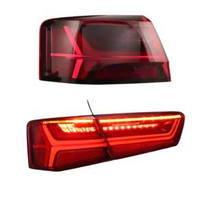 Conjunto de lámpara trasera LED usada para <span class=keywords><strong>Audi</strong></span> <span class=keywords><strong>A6</strong></span> C7 2016-2018 señal de giro dinámica Luz de marcha atrás de freno rojo 4G5945095A 4G5945095E - Product Image 4