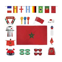 Drapeau personnalisé Gahumi 2026 Canada Mexique USA Football Maroc Fans, 90x150cm, promotionnel, à suspendre, approvisionnement direct usine fiable