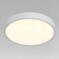 LED Aluminium Flush Forme ronde nouveau design blanc et noir led Pendentif Lustre plafonnier lampe suspendue