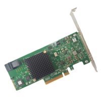 Carte de contrôle LSI00419 Interface PCIe 3.0 X8 Puce SAS3004 4 ports internes 12 Gb/s SAS/SATA Pièces informatiques 9341-4i