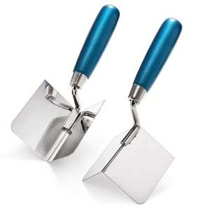 Outil professionnel durable en acier inoxydable à poignée plastique pour le lissage des murs et le plâtrage, idéal pour les coins intérieurs et extérieurs - Vente chaude - Product Image 1