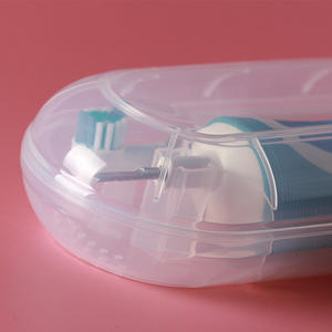 Étui de voyage pour brosse à dents électrique Oral B, boîte de rangement pour têtes de brosse, pour adulte, alimenté par batterie, transparent, bleu, blanc, rose - Product Image 3