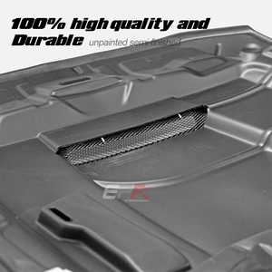 Nouveau capot avant en fibre de verre 2010-2012 pour Mustang S197 V6 & GT type A avec clips de fixation - Product Image 4