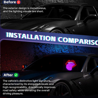 Nouvelle enseigne lumineuse LED RGB multifonctionnelle personnalisée pour voiture, de haute qualité, conforme aux normes FCC, RoHS et CE, avec effet de lèvres et de langue