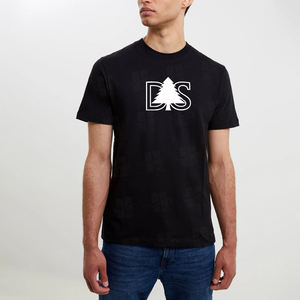 T-shirt basique blanc uni pour homme, coupe classique, extensible, 95% coton, 5% élasthanne, haute qualité, idéal pour la superposition. - Product Image 3