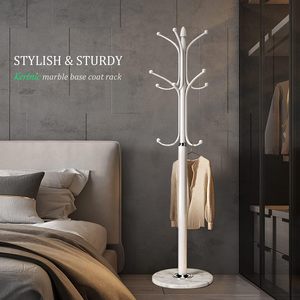 Metal <strong>Coat</strong> Rack <strong>Stand</strong> Tube Holder Organizer <strong>Tree</strong> <strong>Stand</strong> for Living Room - Product Image 6