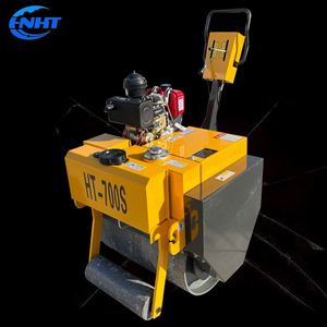 Mini rouleau d'asphalte 0.5 tonnes rouleau vibrant à tambour unique Changchai moteur Diesel manuel petite taille composants de noyau de pompe à engrenages - Product Image 1