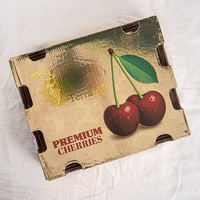 Boîte d'emballage en carton ondulé spécial pour cerises de qualité supérieure, transport frais des fruits, boîte d'emballage en papier respirant spécial