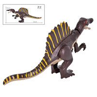 Bloques de Construcción de Dinosaurios Spinosaurus de Partículas Grandes, Varios Colores Disponibles, Juguete Educativo de Ensamblaje DIY para Niños