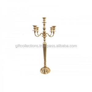 Candelabro de Aluminio Hecho a Mano para Decoración de Bodas y Fiestas - Product Image 2