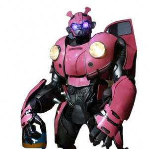 2022 adulte transformateur <span class=keywords><strong>Robot</strong></span> Costume pour fête Cosplay rose bourdon - Product Image 1