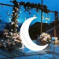 Meubles de jardin, balançoire lumineuse à LED, chaise suspendue, balançoires circulaires en forme de lune, avec protection imperméable pour l'extérieur, 16 couleurs changeantes