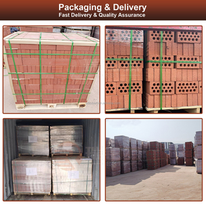 High Quality Residential Facade Use Wire Cutting Facing Hollow <strong>Bricks</strong> Nature Clay Custom Sizes Line Red <strong>Brick</strong> For Construction - Product Image 5