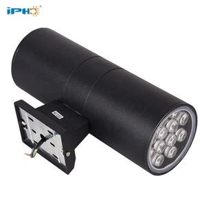 Applique murale extérieure cylindrique LED gris noir 12W, éclairage vers le haut et vers le bas - Product Image 3