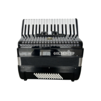 SEASOUND Professional 60-Bass 5-Registers Accordion 34-Button Black Celluloid Piano Keyboard JP3460 OEM Chromatic Instrument