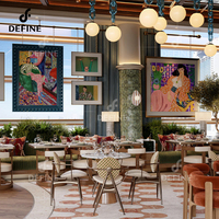 Meubles de restaurant modernes en marbre, ensemble table et chaises avec solutions personnalisées, boutique unique pour usage hôtelier