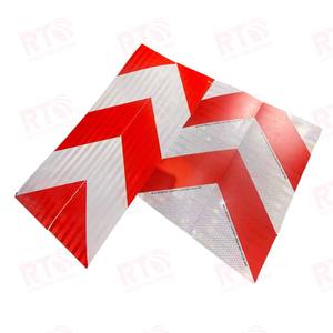 مركبات سلامة شاحنة مخصصة من الألومنيوم عتيقة ملصقات عاكسة عاكسة لوحة علامات عاكسة شيفرون لوحة عاكسة - Product Image 6