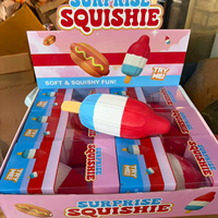 Nouveau design Jouets Squishy Géants en forme de Fusée et de Glace, Grands Sucettes Glacées à Rebond Lent, Jouets Anti-Stress à Presser, Cadeaux pour Enfants