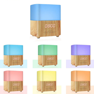 Bằng Gỗ Tạo Độ Ẩm Tinh Dầu Khuếch Tán Với Chức Năng Đồng Hồ Và Không Dây Bluetooth Loa Gỗ Hạt Hương Thơm Khuếch Tán - Product Image 4