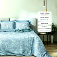 Parure de lit en Lyocell 2026 personnalisée, ensemble de housse de couette, vente en gros de draps de lit