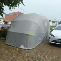 Abri de voiture rétractable pliable, tente de garage robuste, protection solaire, coupe-vent, abri mobile extérieur pour voiture