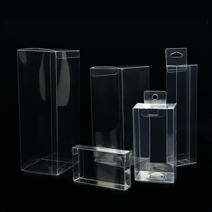 Caja <span class=keywords><strong>de</strong></span> Regalo Plegable Transparente <span class=keywords><strong>de</strong></span> RPET Personalizada, Caja <span class=keywords><strong>de</strong></span> Embalaje <span class=keywords><strong>de</strong></span> Plástico PET Transparente OEM con Pestaña para Colgar e Impresión UV - Product Image 2