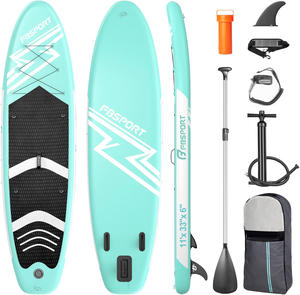 Hisea, fabrication chinoise, planche de stand-up paddle gonflable de haute qualité, tout terrain, 11 pieds, 3,35 m, 335*84*15 cm, 3 ailerons, en stock, à vendre - Product Image 1