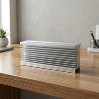Radiateur en aluminium extrudé anodisé personnalisé de haute qualité, dissipateur thermique par extrusion CNC
