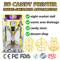Impresora 3D de Alimentos con Control Táctil Inteligente TH3D-170A, Máquina para Hacer Dulces, Chocolates y Piruletas 3D con Logotipo Personalizado y Software Gratuito