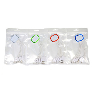 Lulin LED Light 4 en 1 Cargador corto Tipo-C <span class=keywords><strong>Cable</strong></span> USB 20cm Chaqueta TPE Listo para enviar para teléfonos móviles Cables de datos electrónicos - Product Image 5
